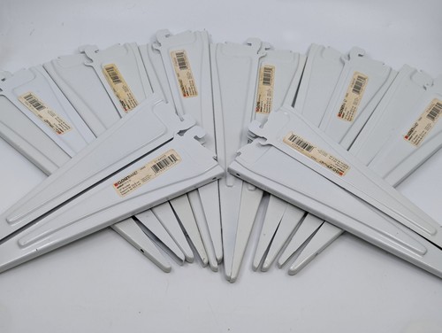 Lot 16 ClosetMaid 01-84525-00 ShelfTrack Wire Shelving Bracket, White, 12” - Picture 1 of 5