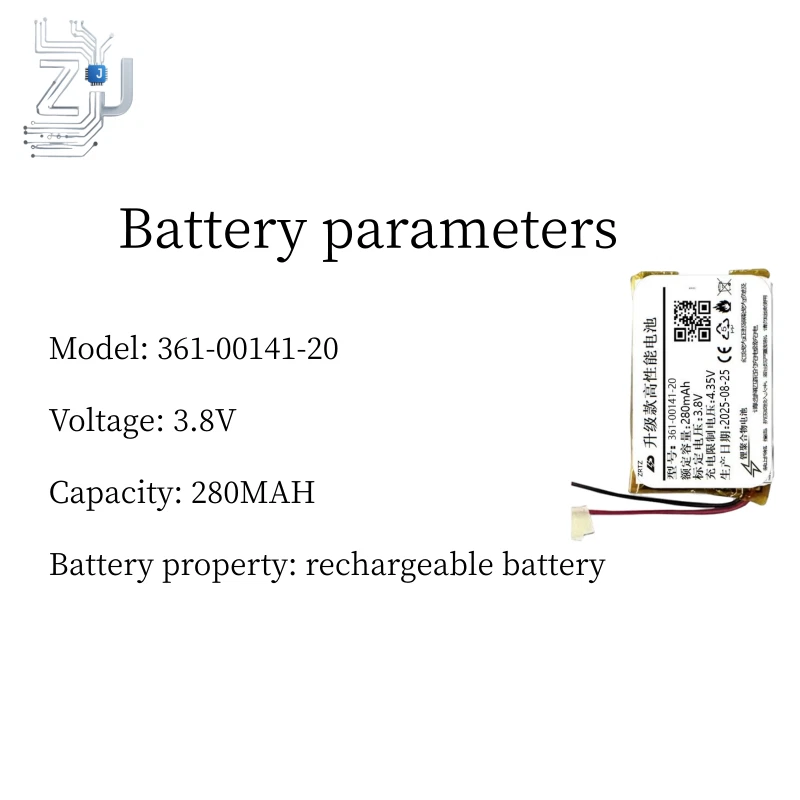 3.8V 280MAH Battery for Garmin Instinct 2 Solar 361-00141-20 Fast Delivery 1 PCS - Image 4 of 4