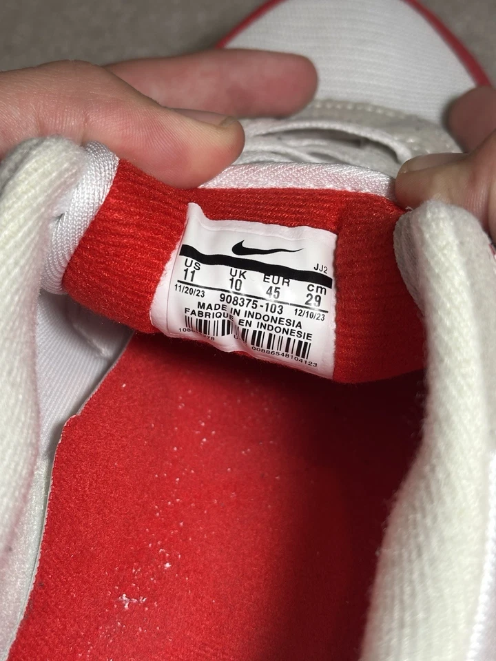 NIKE Air Max 1 OG Anniversary Red 2017 UK10, mint condition, photo 4 of 5