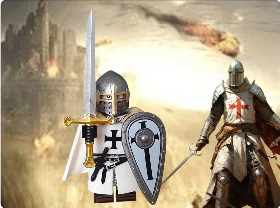 Excuisit Lego custom*  Minifigur -Kreuzritter | NEU