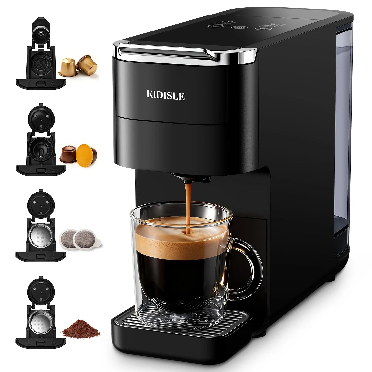 KIDISLE 20 Bar Espresso Machine, Compatible with Nespresso Original Dolce Gu...
