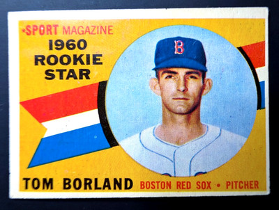 1960 Topps Sport Magazine Rookie Star Tom Borland #117 Boston Red Sox VG-EX