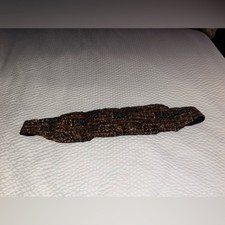 Vintage 1950  s/1960  s Brown and Black Patterned Cummerbund