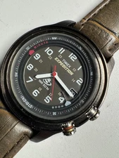 Timex Expedition 2001 Quartz Watch 39MM Indiglo Alarm NO BEZEL Runs Good