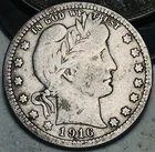 1916 D Barber Quarter 25C Liberty Head Ungraded 90% Silver US Coin CC27803