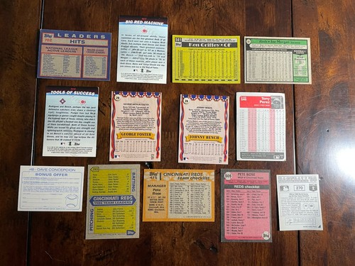 (Lot of 16) CINCINNATI REDS MEMORABILIA: Rose/Bench~ The Big Red Machine - Bild 9 von 13