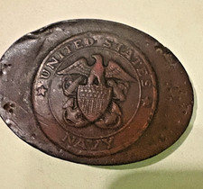 Vintage 1990 United States Navy belt buckle