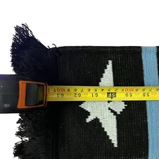 Kefa Champions Scarf Love Is Strength Black Knit 60x7 Ruffneck