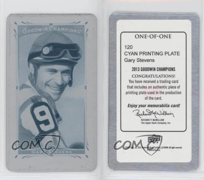 Mini placa de impresión Goodwin Champions 2013 Upper Deck cian 1/1 Gary Stevens qf8 Foto 3 de 3
