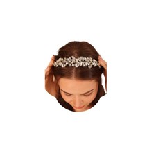 Bridal Crystal Rhinestone Headband Teardrop Crystal Rhinestone Wedding Hair C...