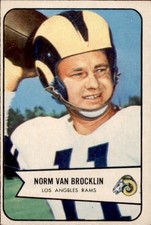 1954 Bowman - Norm Van Brocklin #8 GD (Crease)