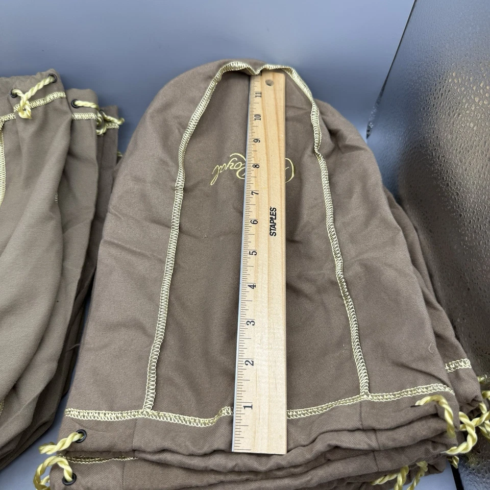 Crown Royale 抽绳袋 棕色 批量 24 件 金色 抽绳 — 第 3/4 张图片