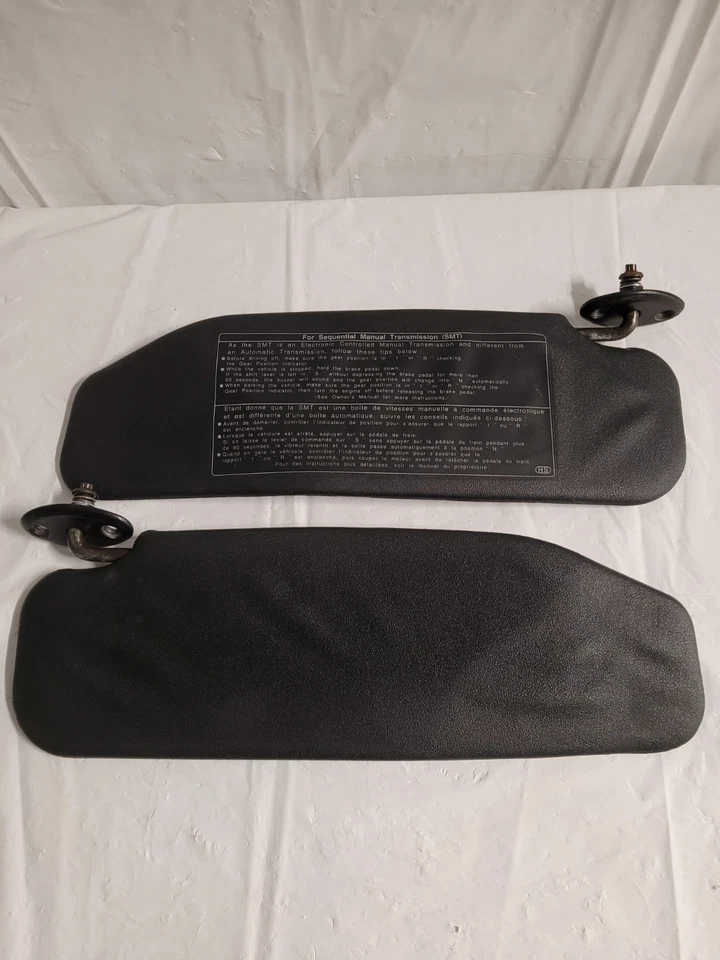 2000-2002  TOYOTA MR2 SPYDER VINYL SUNVISOR LEFT & RIGHT SET OEM - Image 2 of 2