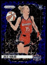 2024-25 Panini Prizm WNBA Blue Velocity Julie Vanloo Rookie Washington Mystics
