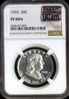 1955 FRANKLIN HALF DOLLAR NGC PF69 STAR MAC UCAM & FINEST  SPOTLESS .