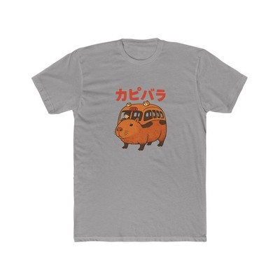 Funny Chill Capybara Bus Commute Graphic T-Shirt