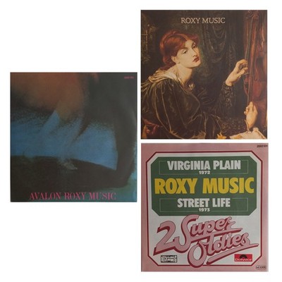 ROXY MUSIC · Konvolut mit 3 Vinyl-Singles · siehe Bilder und Beschreibung