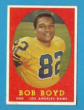 1958 Topps #21 BOB BOYD Los Angeles Rams NM+ Check It Out