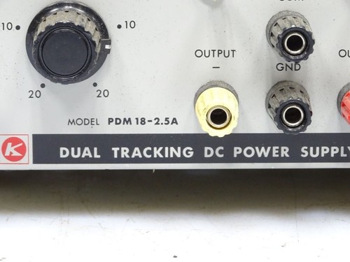 KIKUSUI PDM 18-2.5A DUAL TRACKING DC POWER SUPPLY (156201 - USED) - Picture 2 of 2