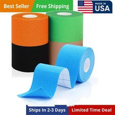 5 Rolls Kinesiology Tape, 1.5 inch x 16.4 Feet Waterproof Athletic 0.68 per gallon