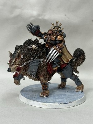 Warhammer 40k Canis Wolfborn Space Wolves Fangir Mounted Metal Game Workshop OOP
