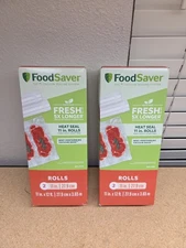 4 Rolls FoodSaver 11" x 12' Vacuum Sealer Roll, Clear, *2-Pack Lot of 2* NEW (E4