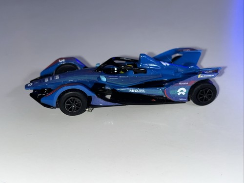 NIO 333 Micro Scalextric Formula E Blue Racing #3 9v 1:64 Scale Working - Picture 2 of 10