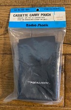 Vintage Radio Shack Realistic Cassette Tape Carry Pouch Holds 3 Cassettes NIP