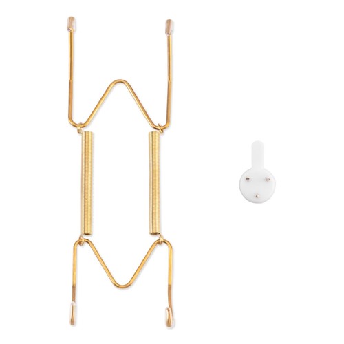 Stainless Steel Invisible Heavy Duty Wire Plate Hangers with Wall Hooks - Sui...