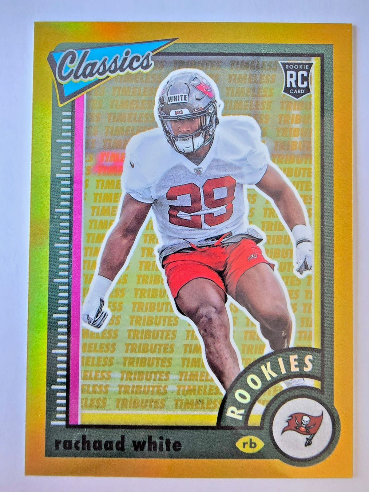 Rachaad White Panini Classics #193 Timeless Tributes Gold
