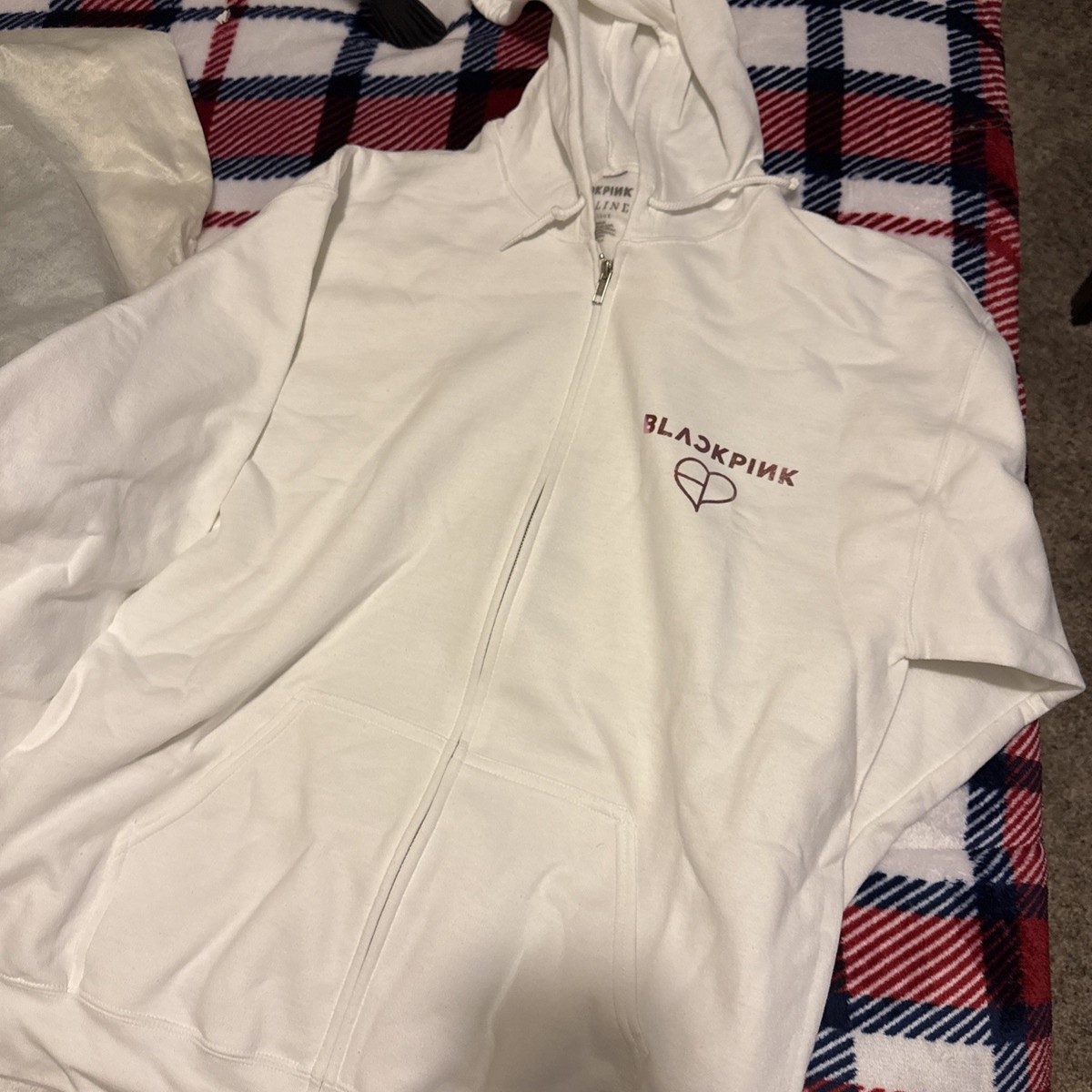 BLACKPINK Official World Tour “DEADLINE” Hoodie White Large