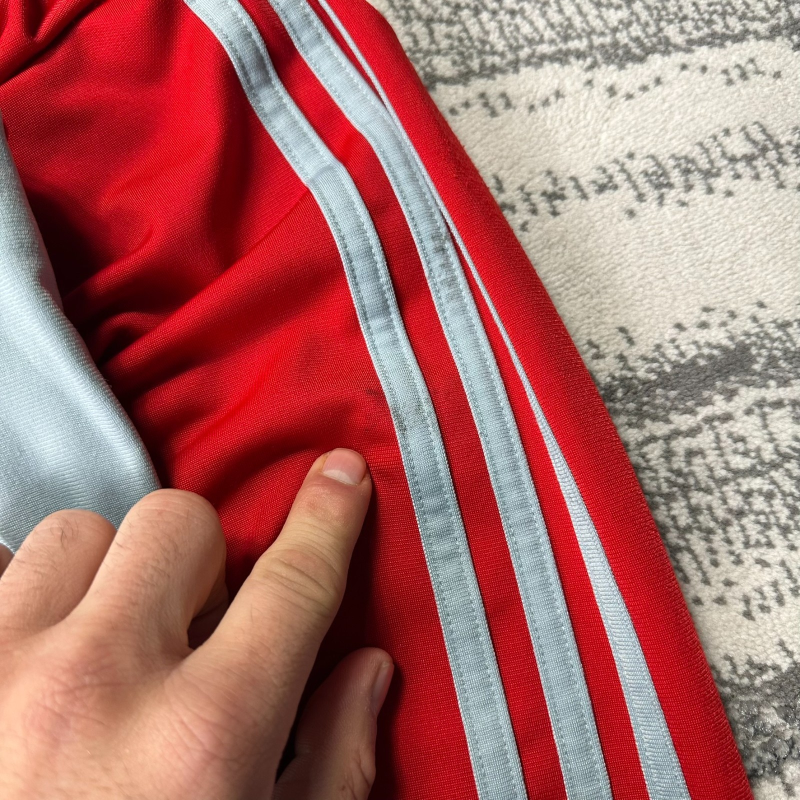 Vintage Adidas Liverpool FC 2000's Y2K Oversized Large Red Grey Track Jacket image 4