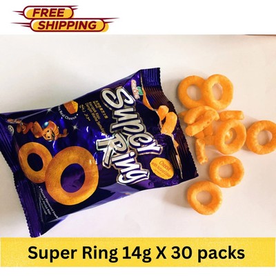 Super Ring Oriental Cheese Flavored Snacks Malaysia Favorite 14g x 30 Packungen