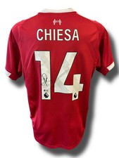 FEDERICO CHIESA SIGNED 2025/26 LIVERPOOL FC HOME SHIRT (ACG CERT AG16591)