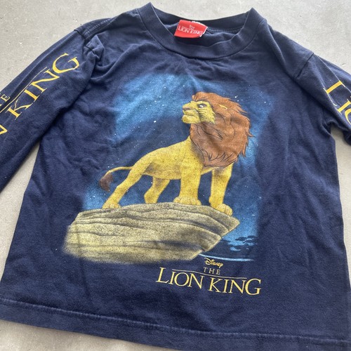 Vintage Y2K The Lion King Long Sleeve Short - Simba Pride Rock - Kids 10/12ish - Picture 2 of 7
