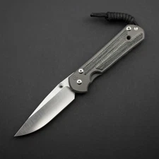 RARE! Chris Reeve Small Sebenza 21 Polished S35VN, Black Micarta Inlays