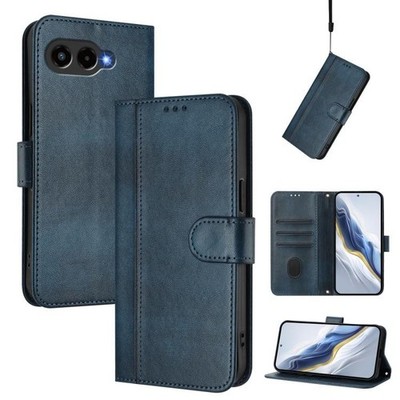 Für T-Mobile Revvl 8/T Telefon 3 Line Spleißend Buckle Retro Leder Klapp Tasche