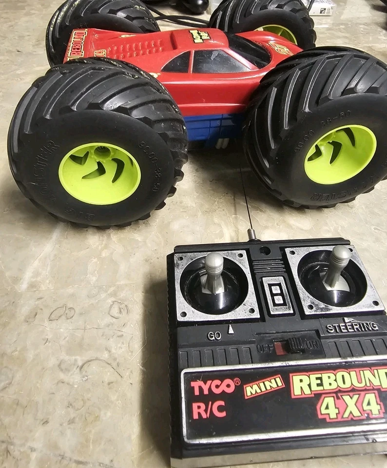 Vintage Tyco R/C Car Mini Rebound 4x4 Working AS-IS - Image 4 of 4