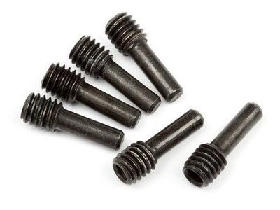 HPI Racing HPI86094  Black Screw Shaft, M4X2.5X12mm, (6pcs), Savage X RC Part
