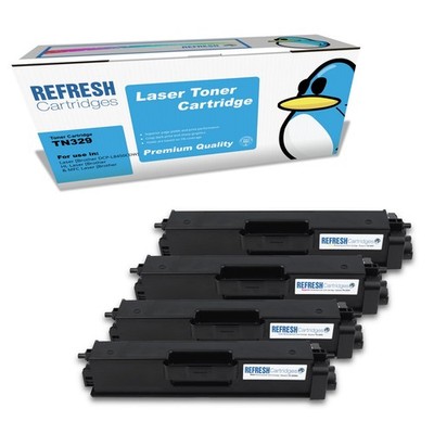 Refresh Patronen Full Set Pack TN329 Toner kompatibel mit Brother Druckern