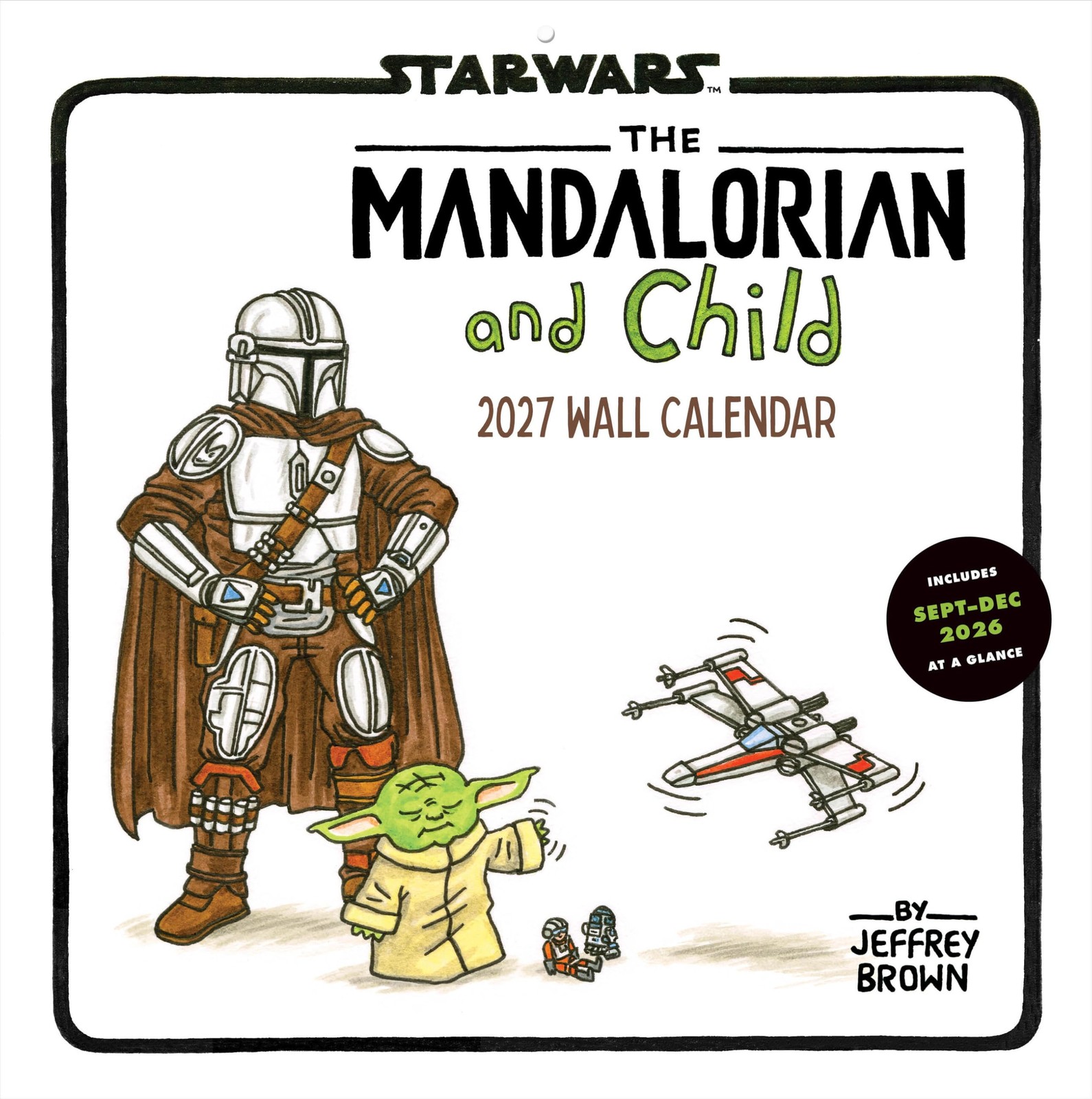 Chronicle Books Disney Star Wars, The Mandalorian And Child Calendar 2027, Wall Calendars, Month To View, Entertainment, Gift - Image 3
