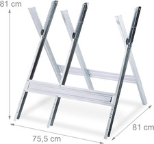 Cavalletto Taglialegna In Acciaio - Supporto Per Motosega, 150 Kg Di Portata, Pieghevole - Foto 3