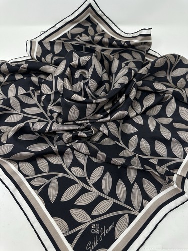Silk Home Nwt Luxury Twill Silk Square Scarf 35x35", Hijab,Tichel, - Picture 2 of 3