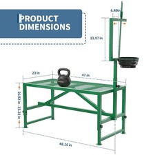 Milking Shearing Goat Stand 600 LBS Feed Bin Headpiece for Livestock Use Stand