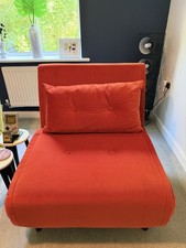 Made.com Haru Sofa Bed Orange Velvet