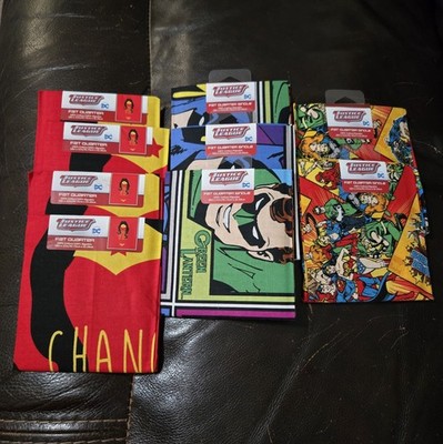 Lot of 9 JL Wonder Woman Spiderman Comics Fat Quarters Cotton Fabric 18'' x 21''