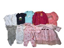 Baby Girl Clothing Bundle 10 Pc NB Carter  s Mixed Lot