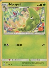 2019 POKÉMON SUN AND MOON SHROUDED FABLE #2 METAPOD FULL ART