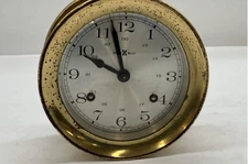 Howard Miller Solid Brass Ship's Nautical Clock *WORKING*