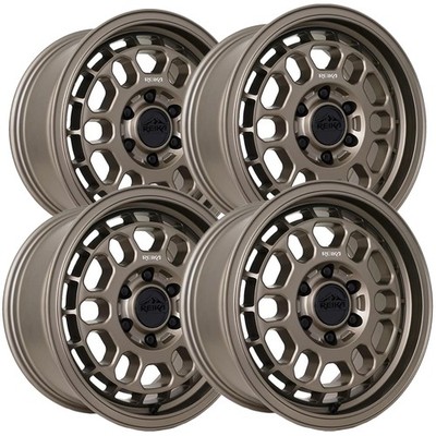 (Set of 4) Reika R35V Rambler Van 17x8 5x160 +35mm Bronze Wheels Rims 17'' Inch
